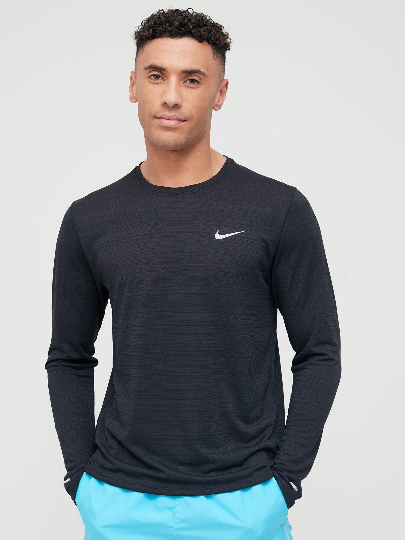 nike men's long sleeve running top