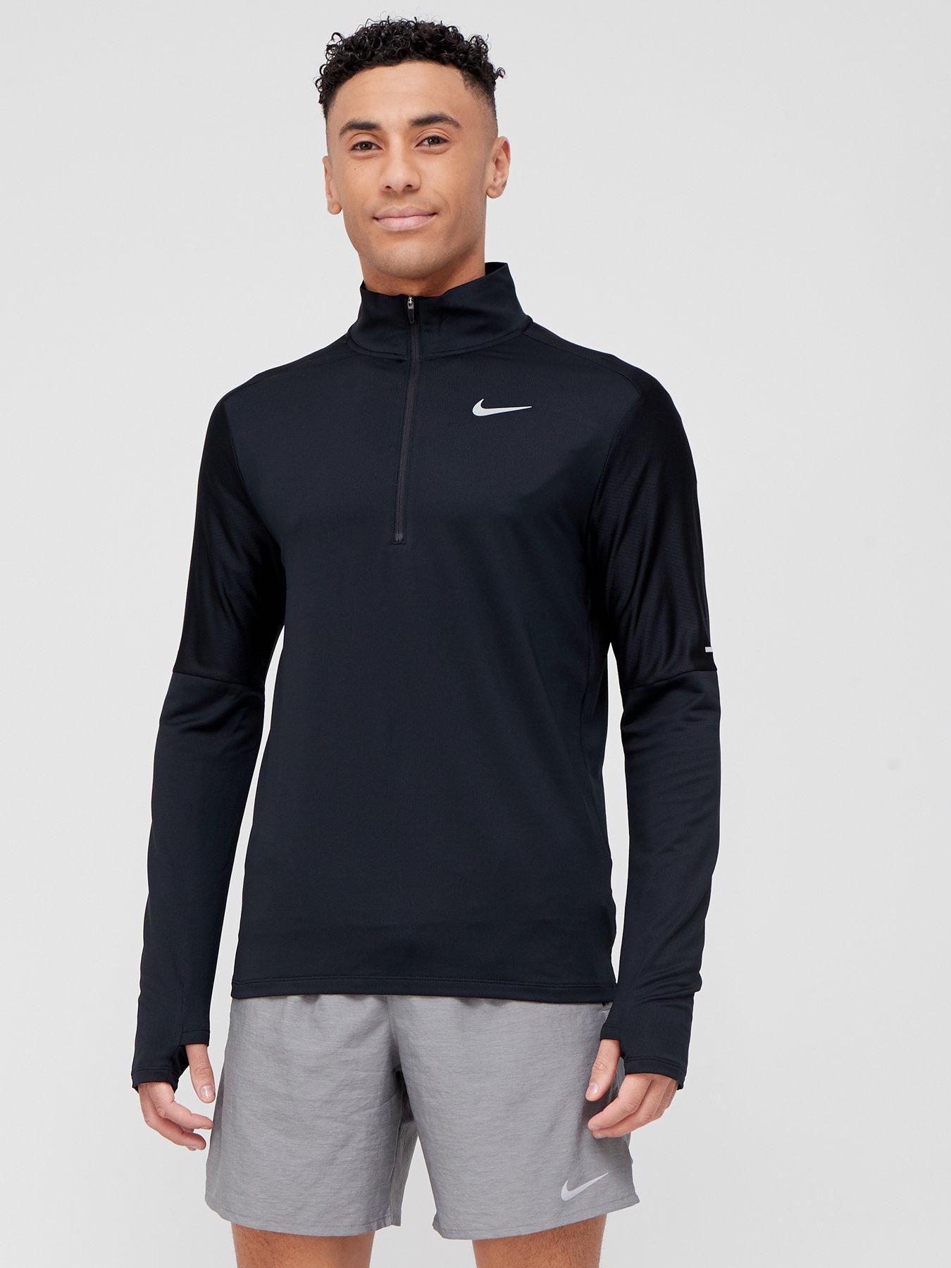 nike men's element half zip running top