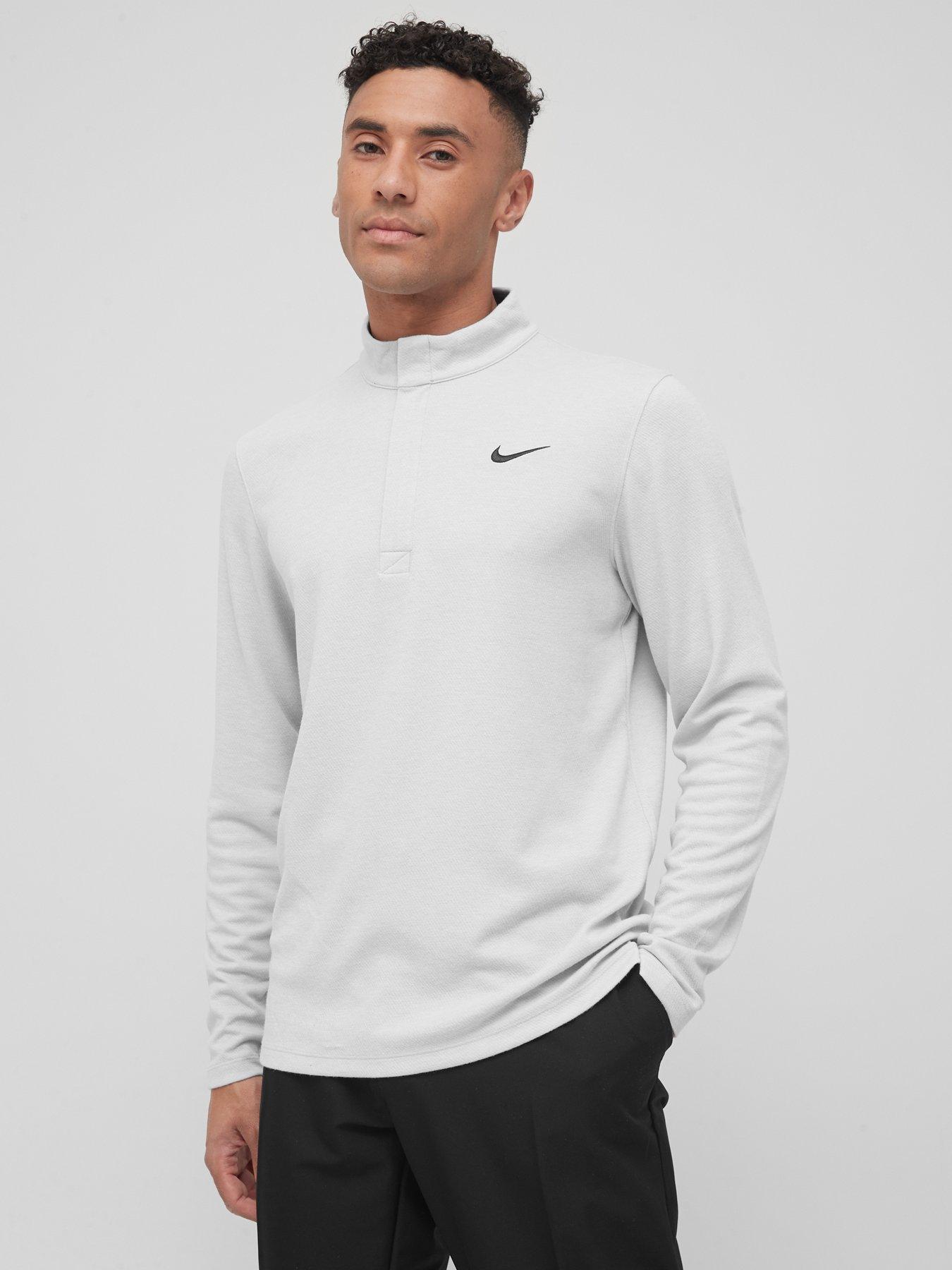 nike white half zip