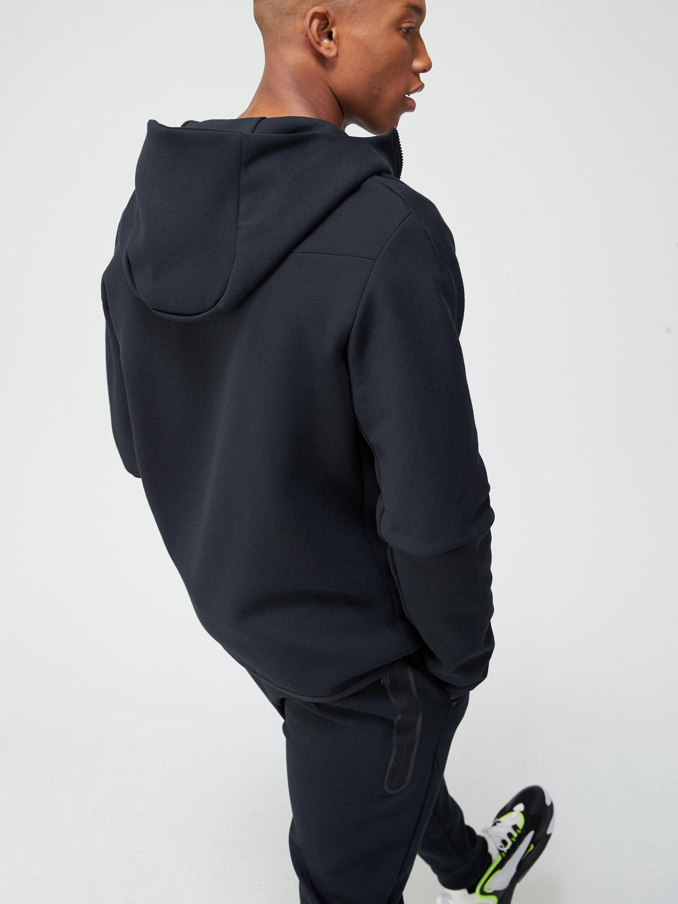 Men's nike tech on sale fleece hoodie black