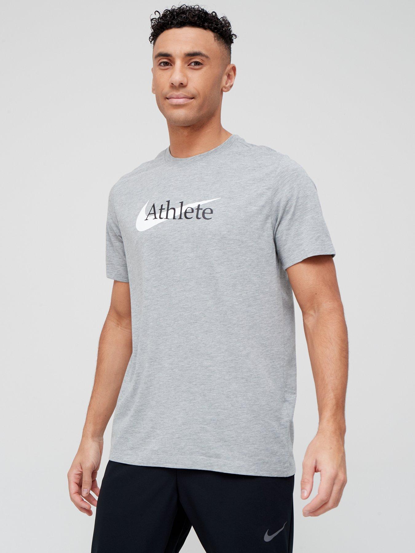 nike athlete t shirt grey