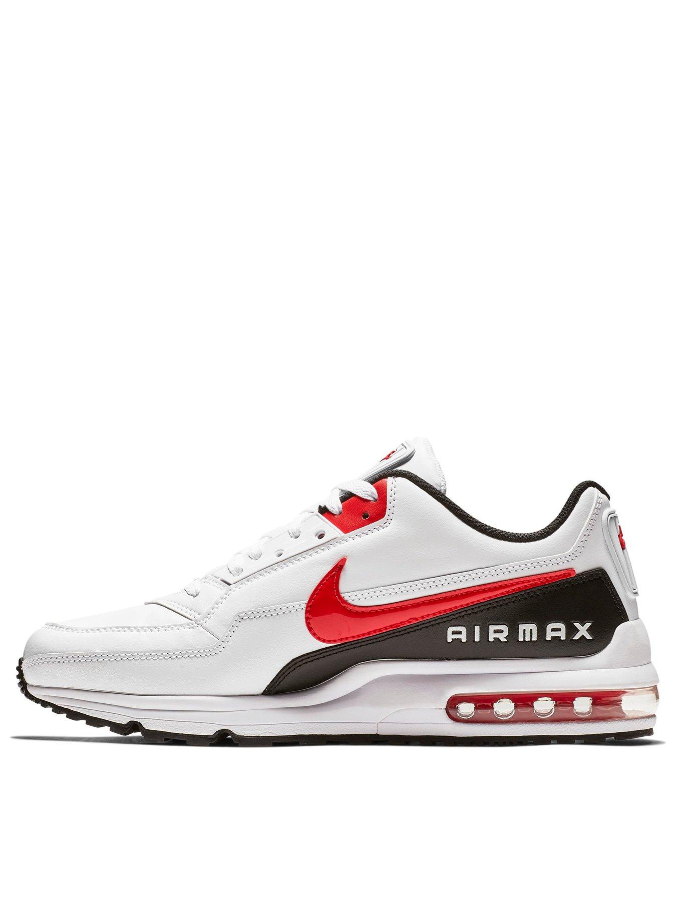 Air max best sale white red