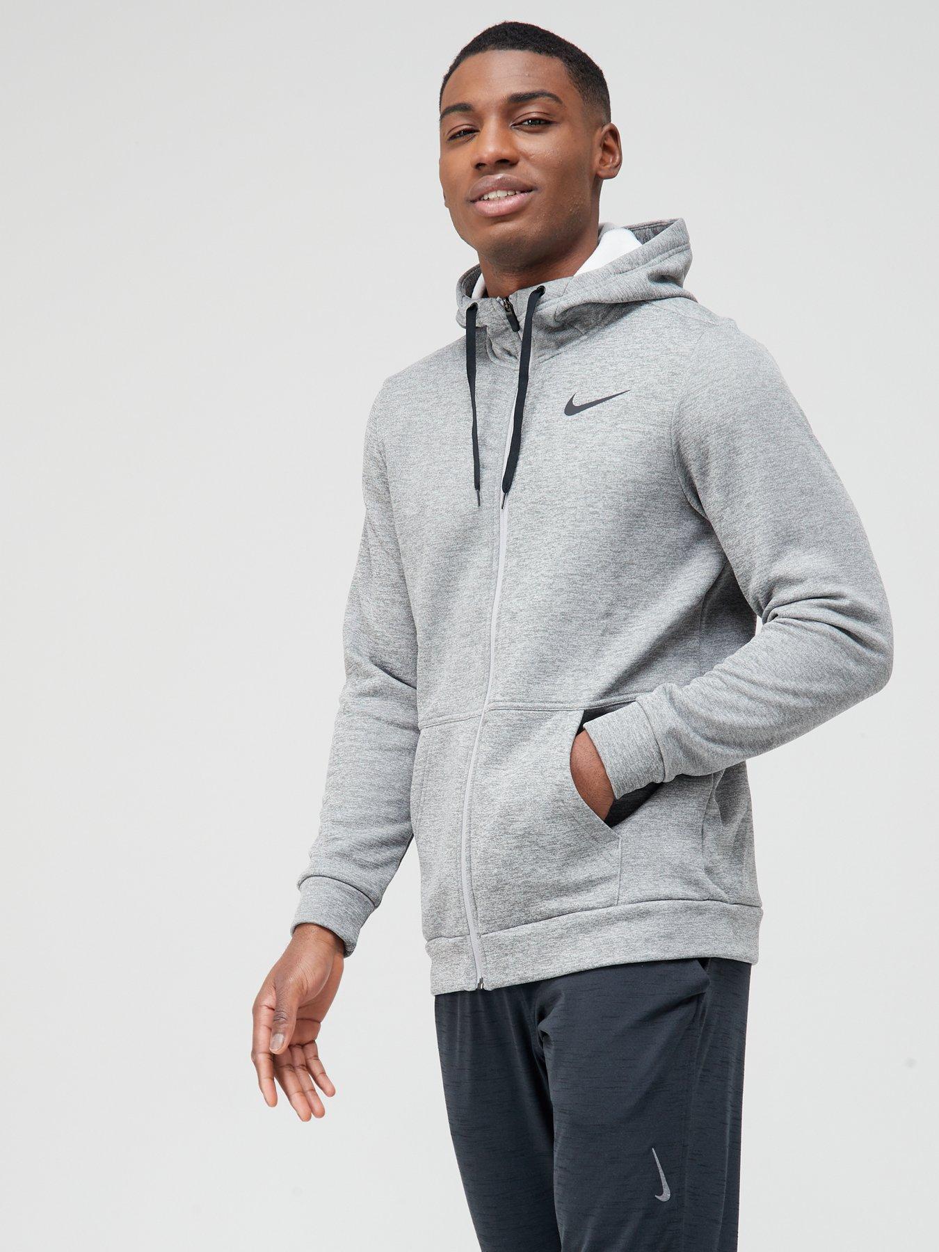 Nike Training Therma-FIT full zip hoodie in gray