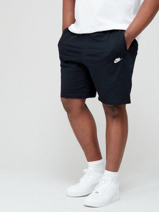 front image of nike-sportswear-clubnbspshortsnbspplus-size-black