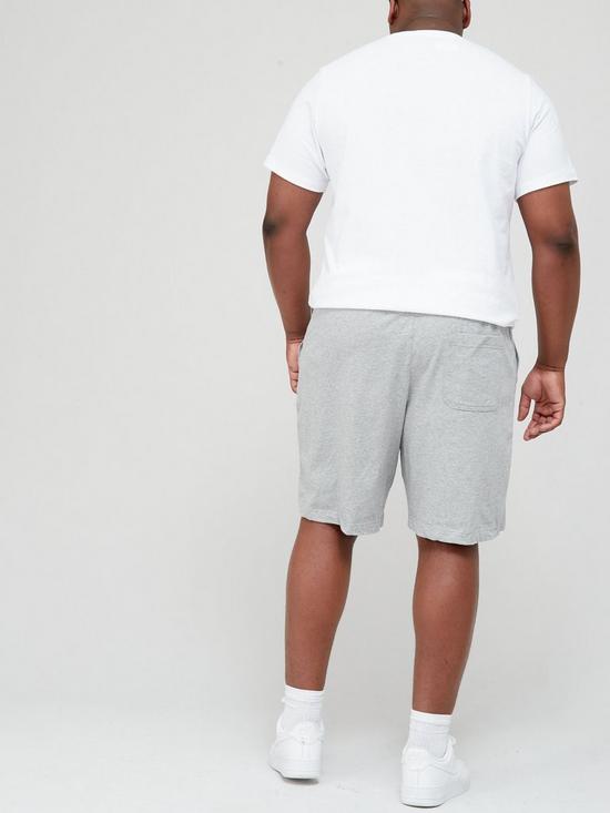 stillFront image of nike-sportswear-club-shorts-plus-size-dark-grey