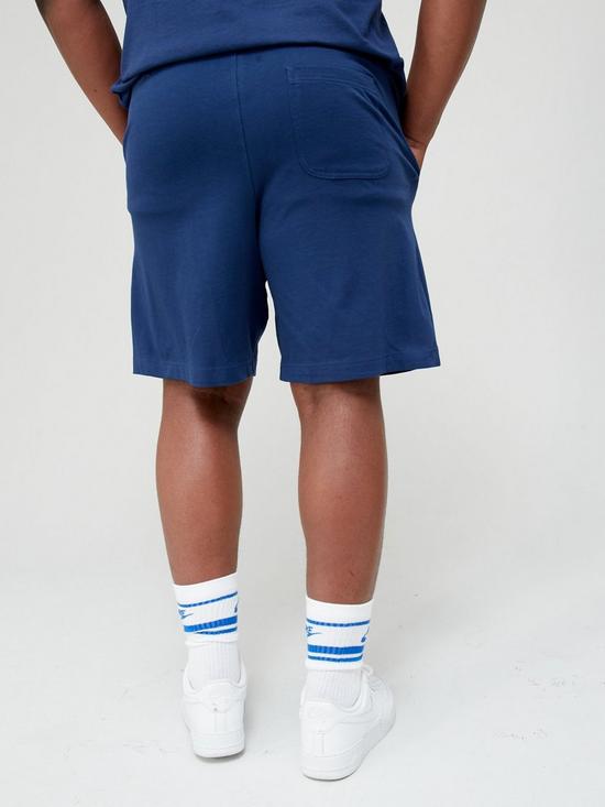 stillFront image of nike-sportswear-club-shorts-plus-sizenbsp--navy