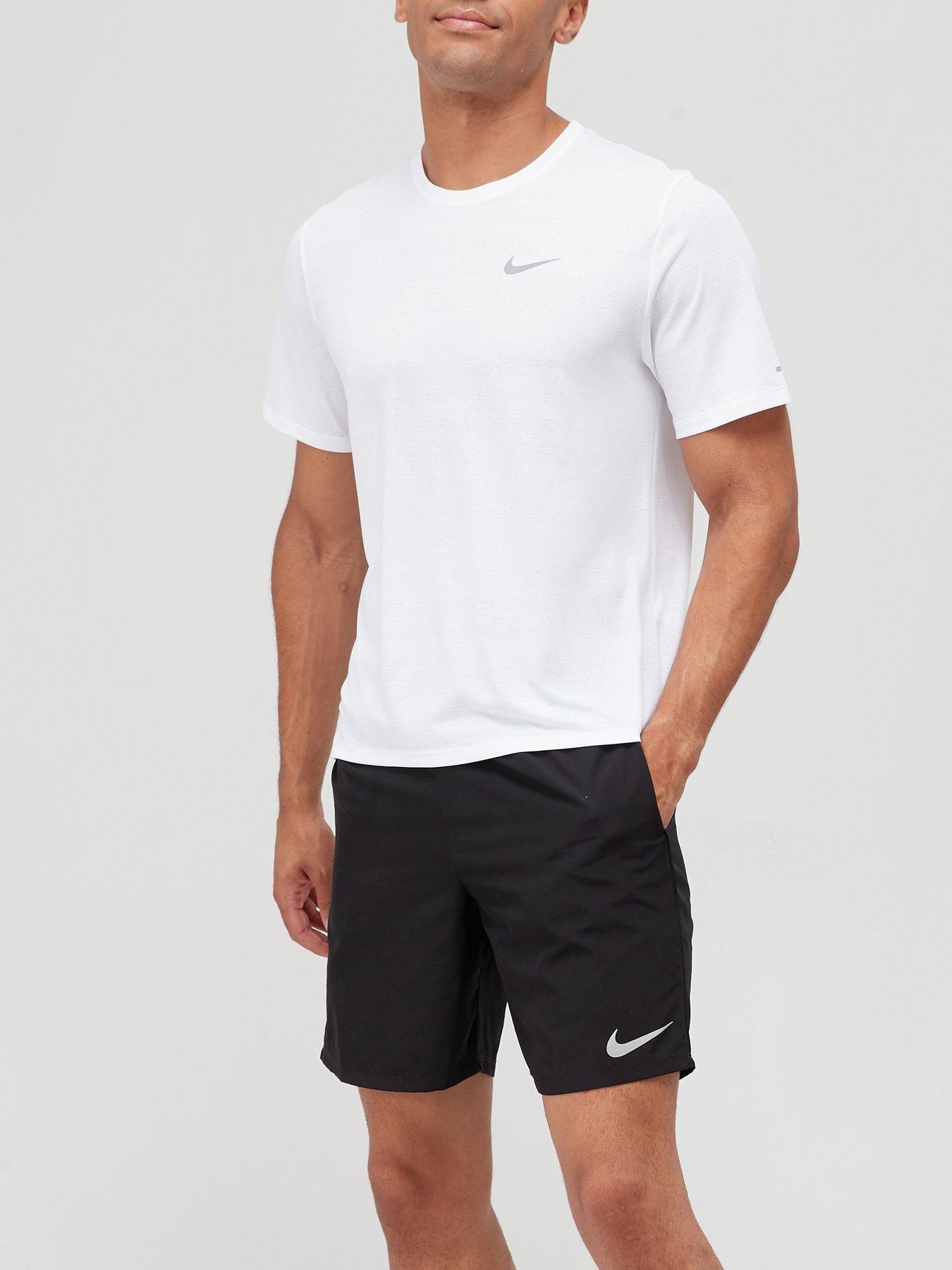 Nike Miler Running Top - White | very.co.uk