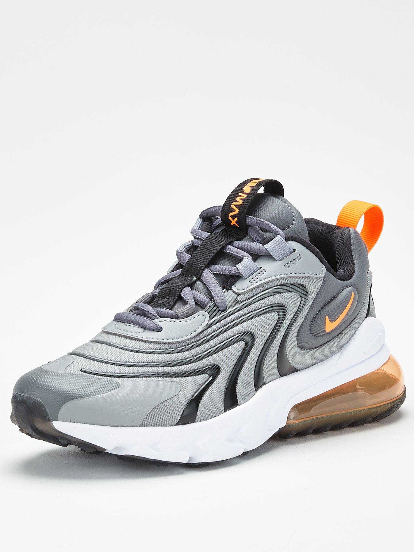Nike Air Max 270 React Eng Junior Trainer Grey Orange Very Co Uk