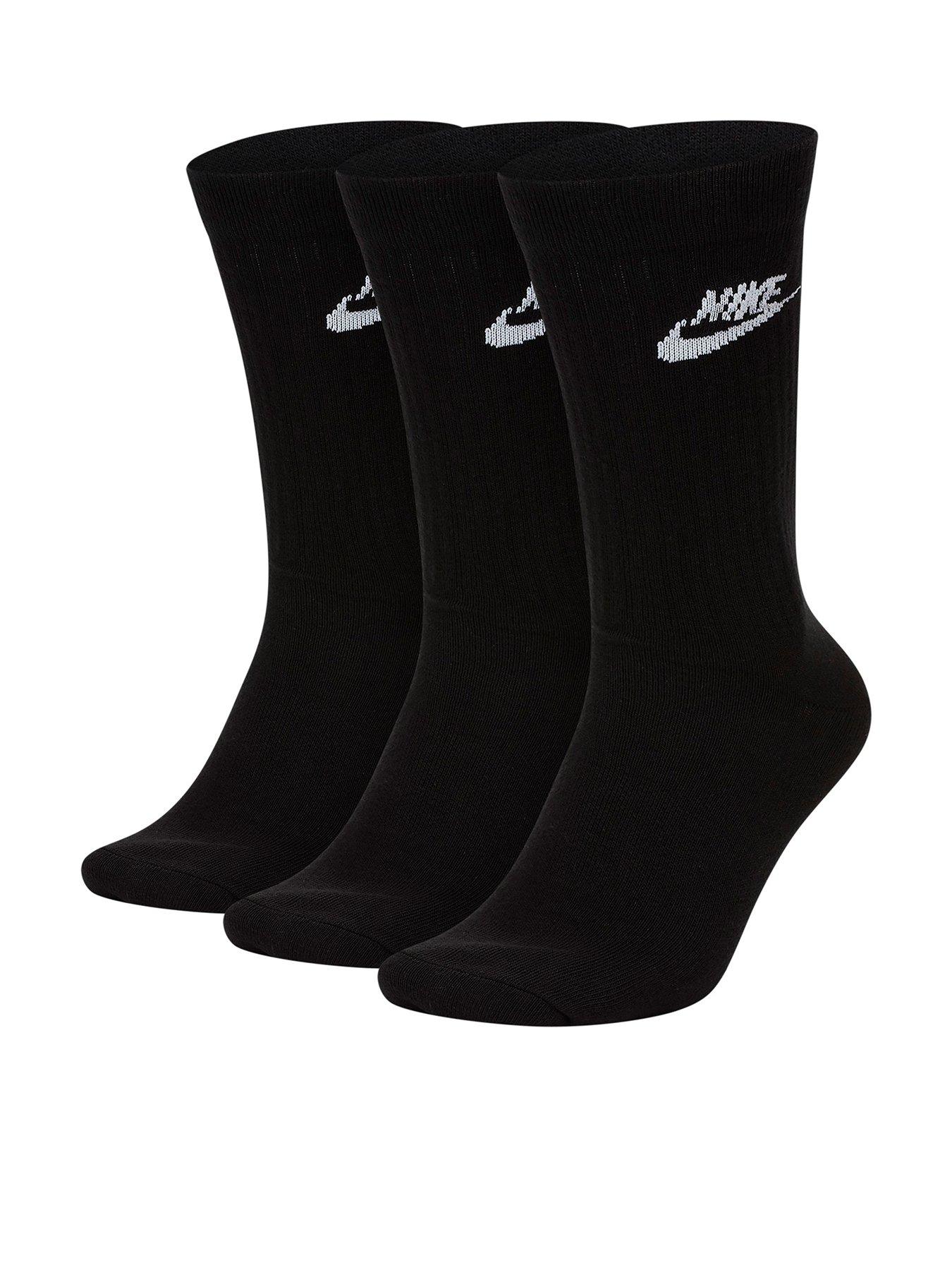 Nike  Evry Essential  3-pack svarta strumpor Svart