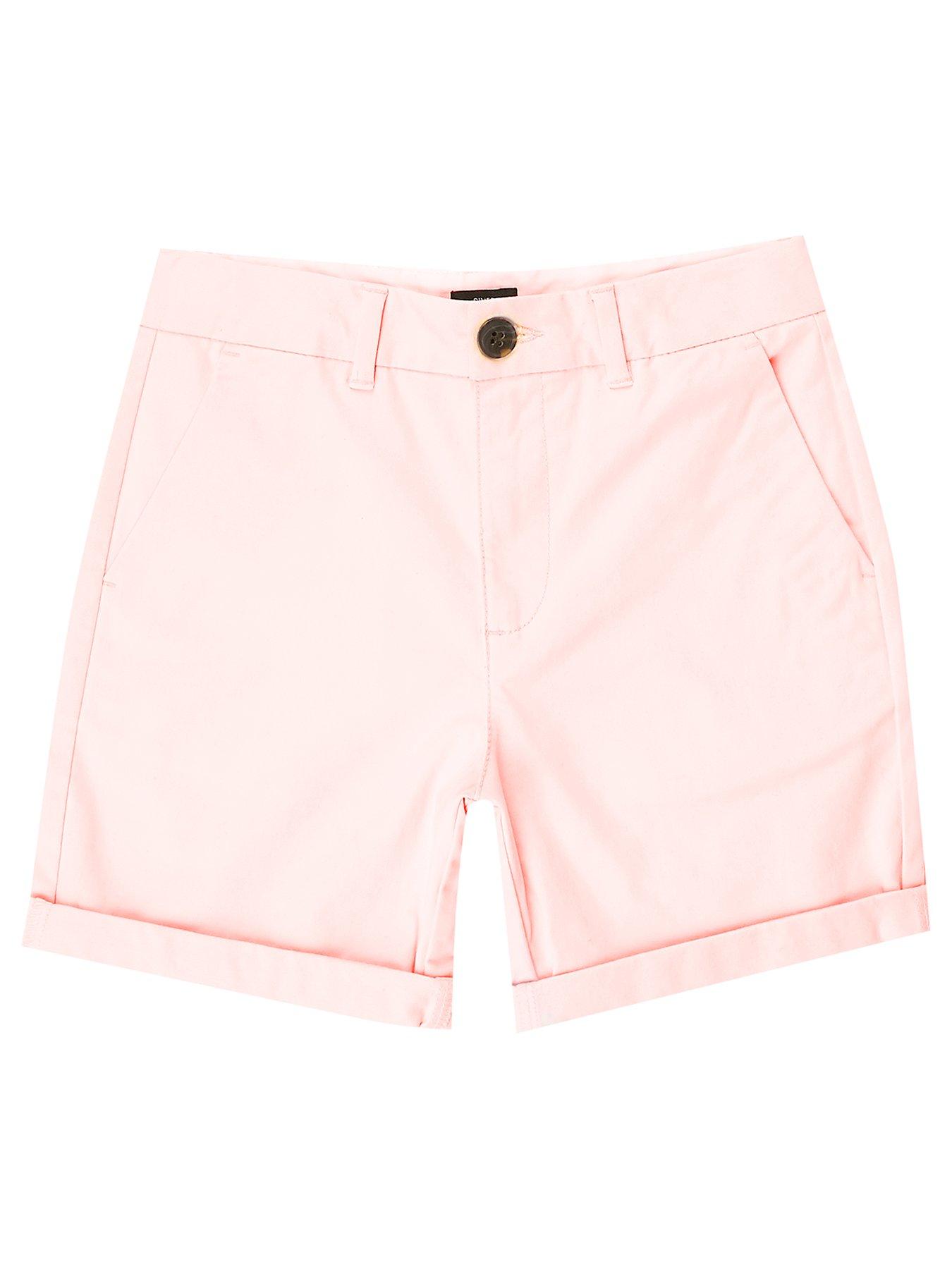 pink chino shorts