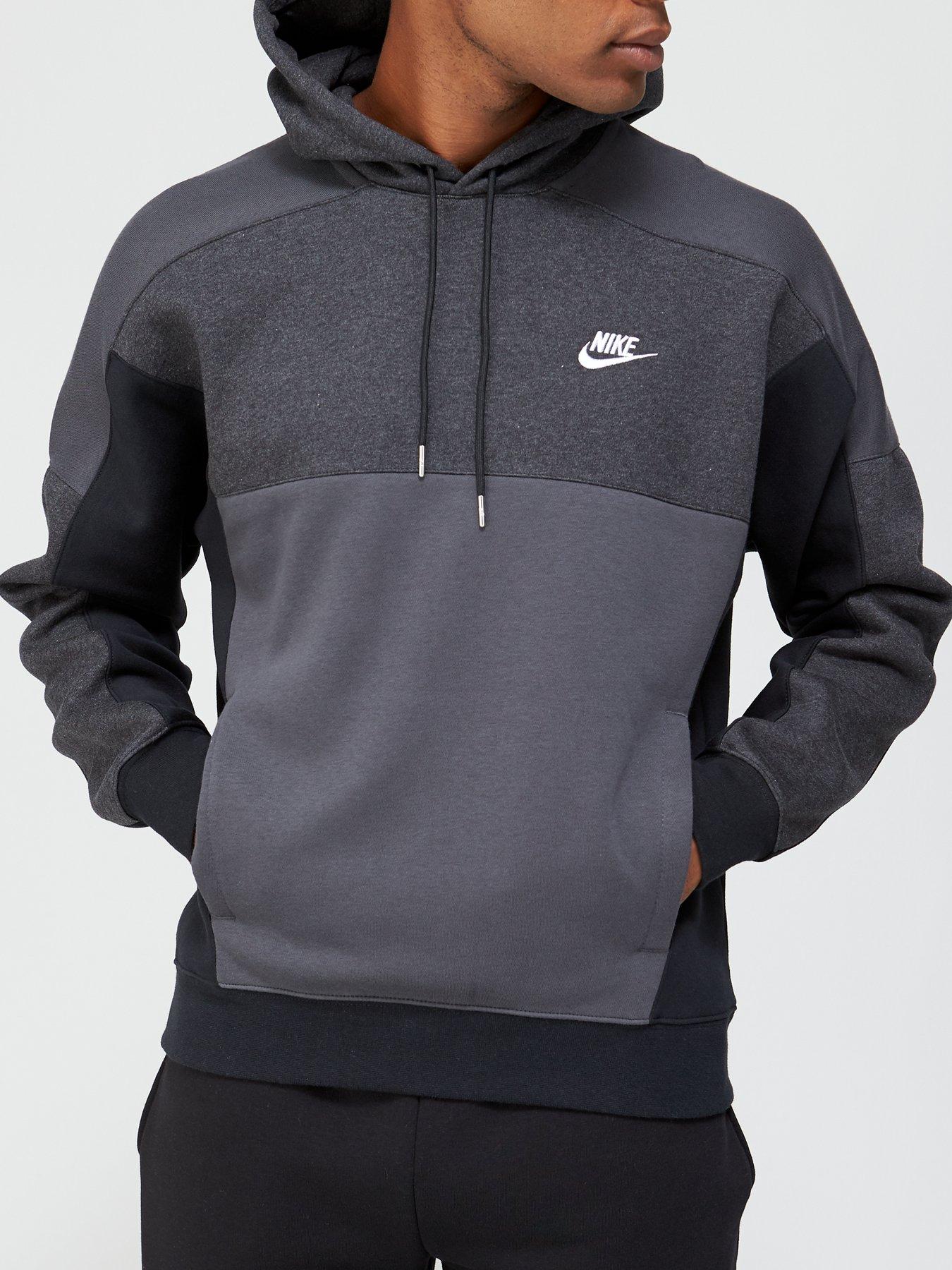 nike overhead hoodie black