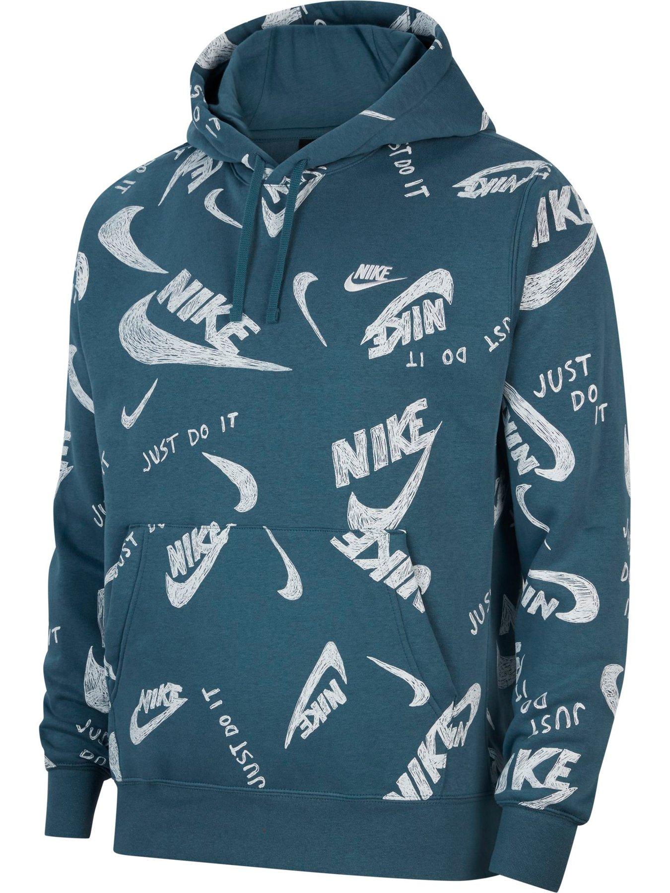 nike men's sportswear club graphic hoodie