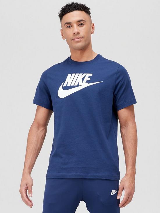 Nike Sportswear Futura T-Shirt - Navy | very.co.uk