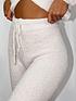  image of missguided-soft-touch-knitted-joggers-cream