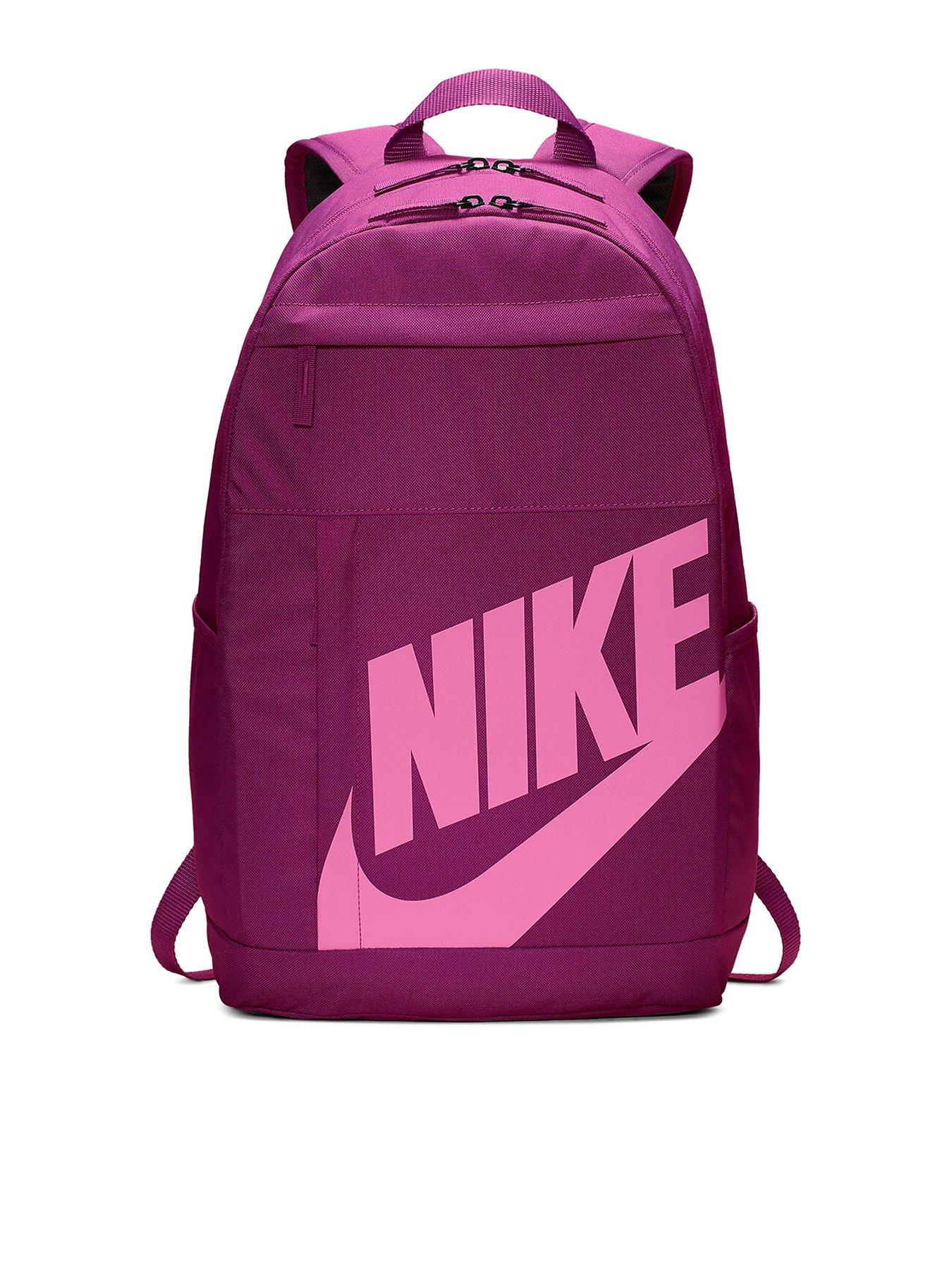 nike backpack purple and green