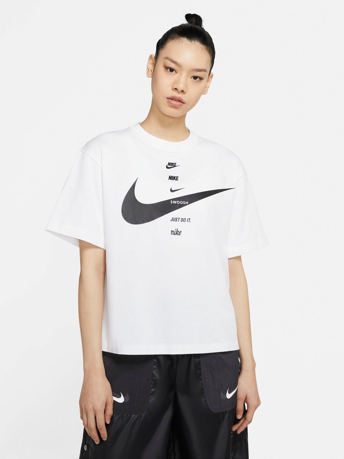 Nike NSW Swoosh T-Shirt (Curve) - White 