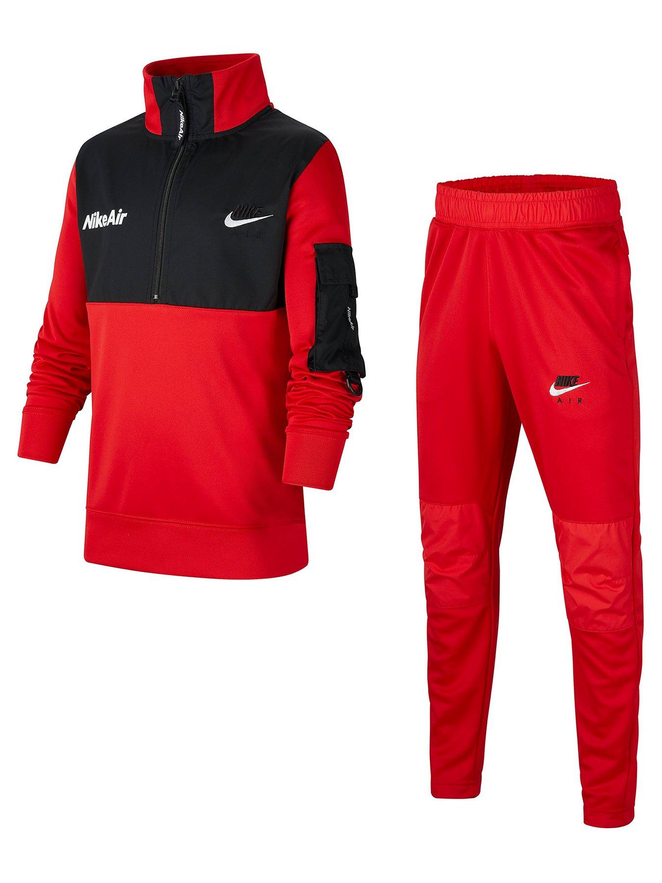 red nike air max tracksuit