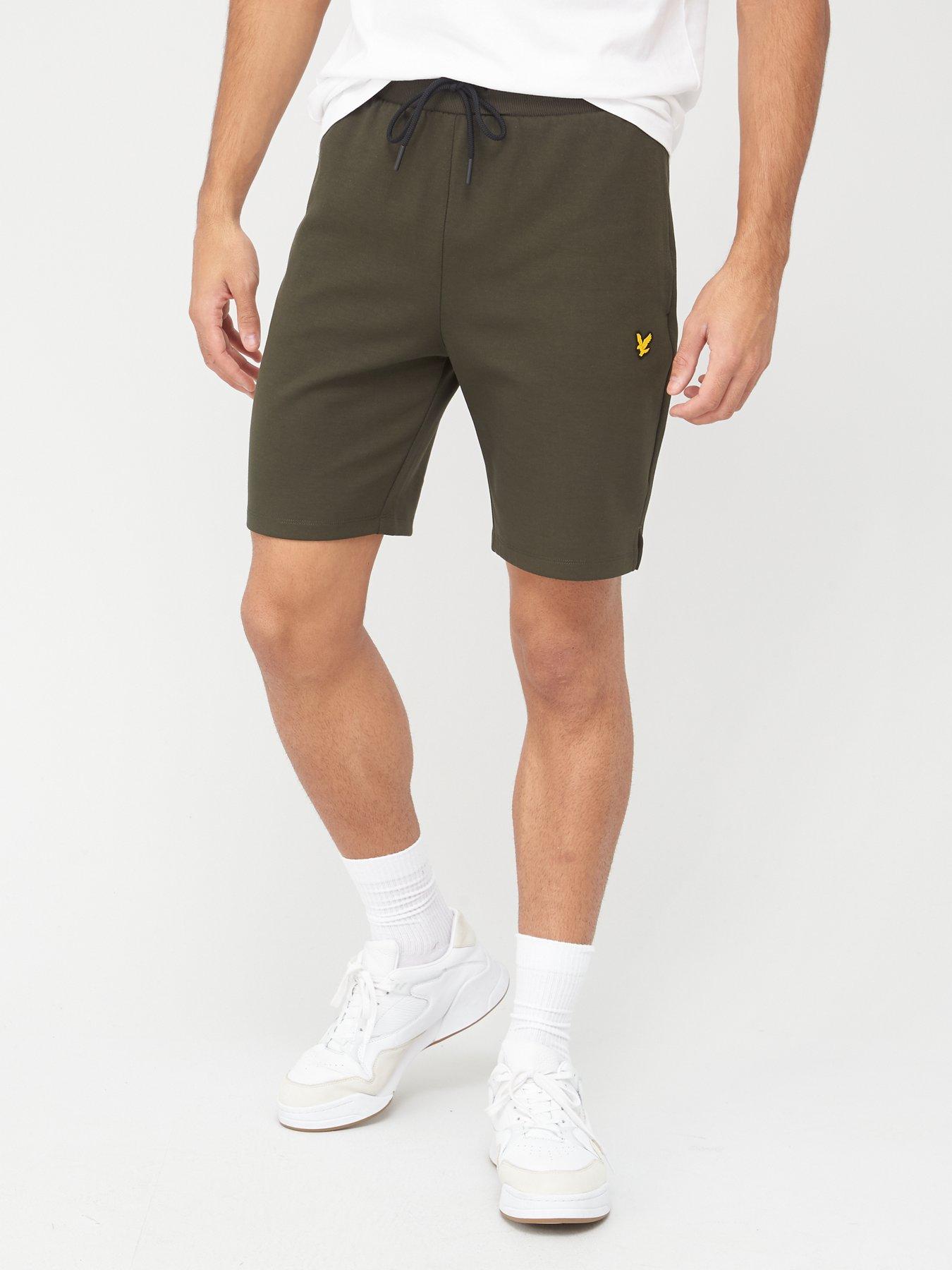 khaki fleece shorts