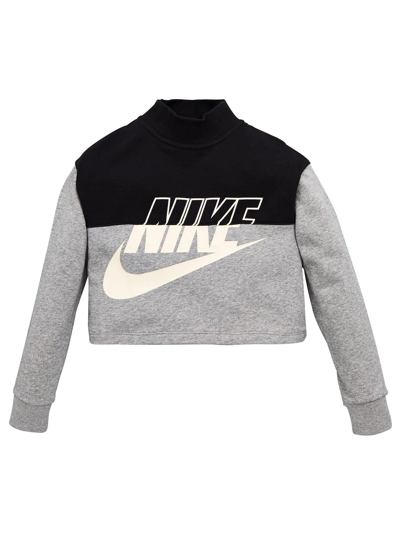 girls grey nike jumper
