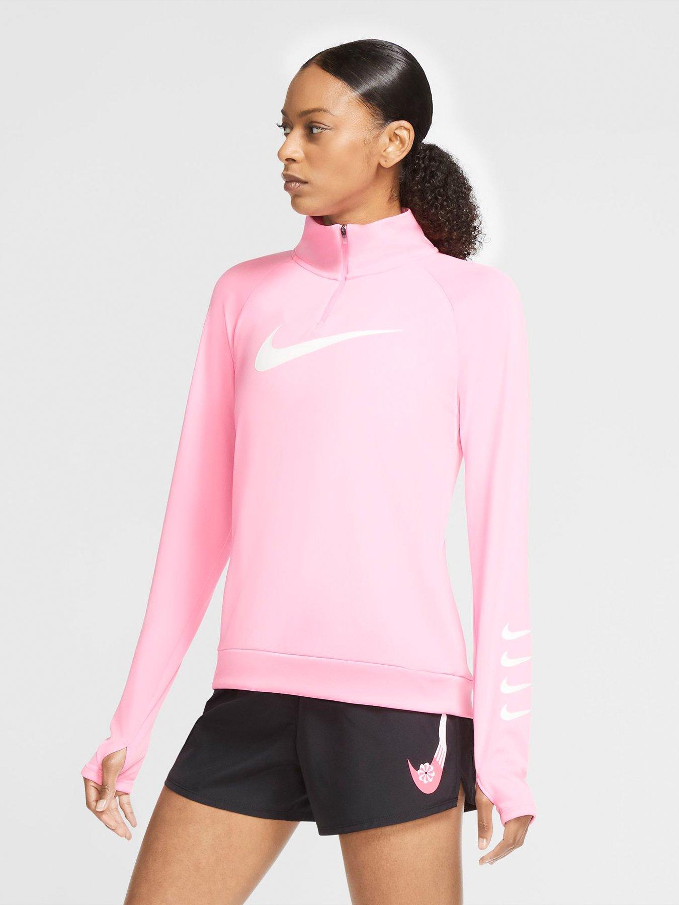 nike running top pink