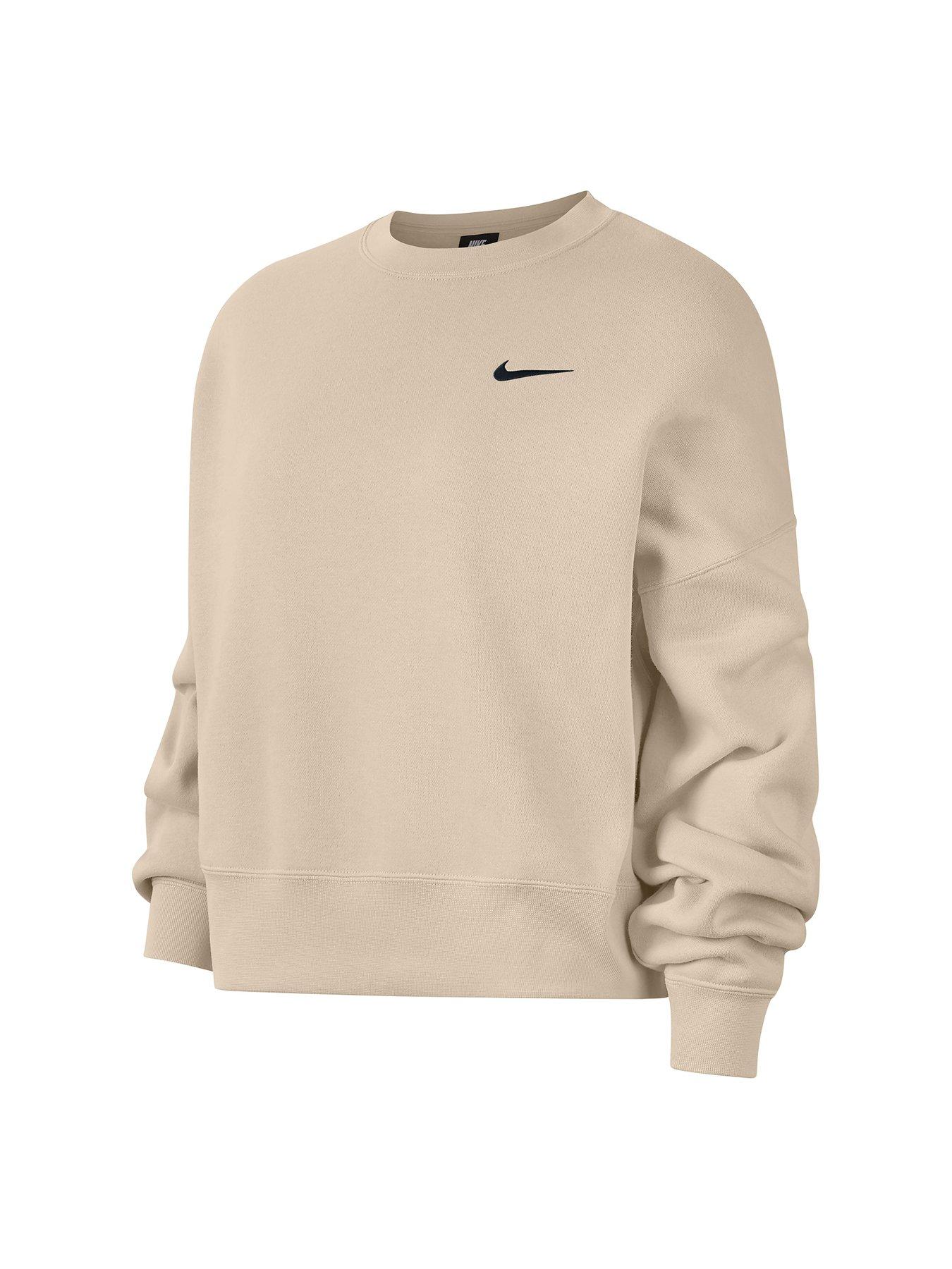 nike oatmeal crewneck