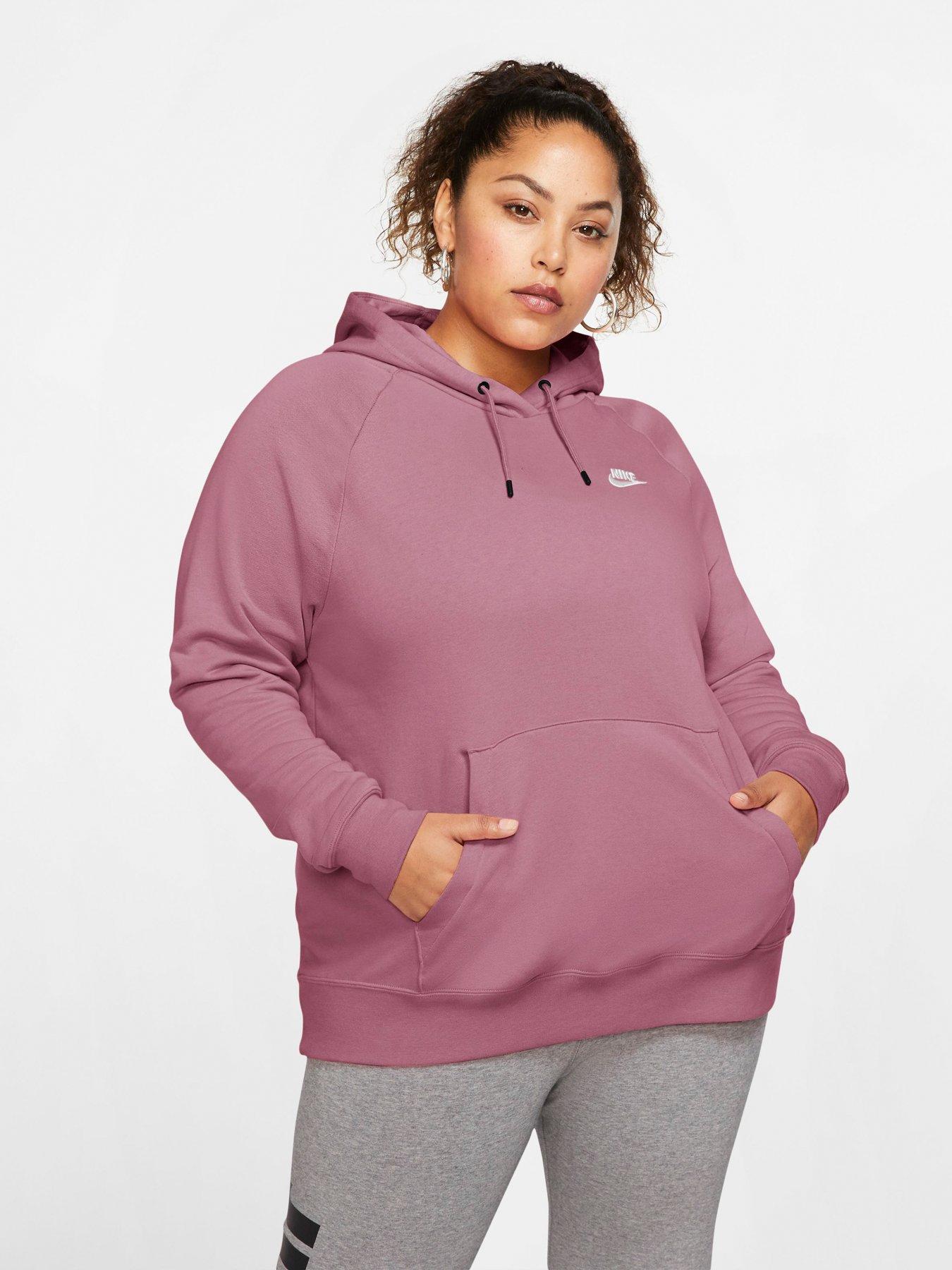 nike nsw pink hoodie