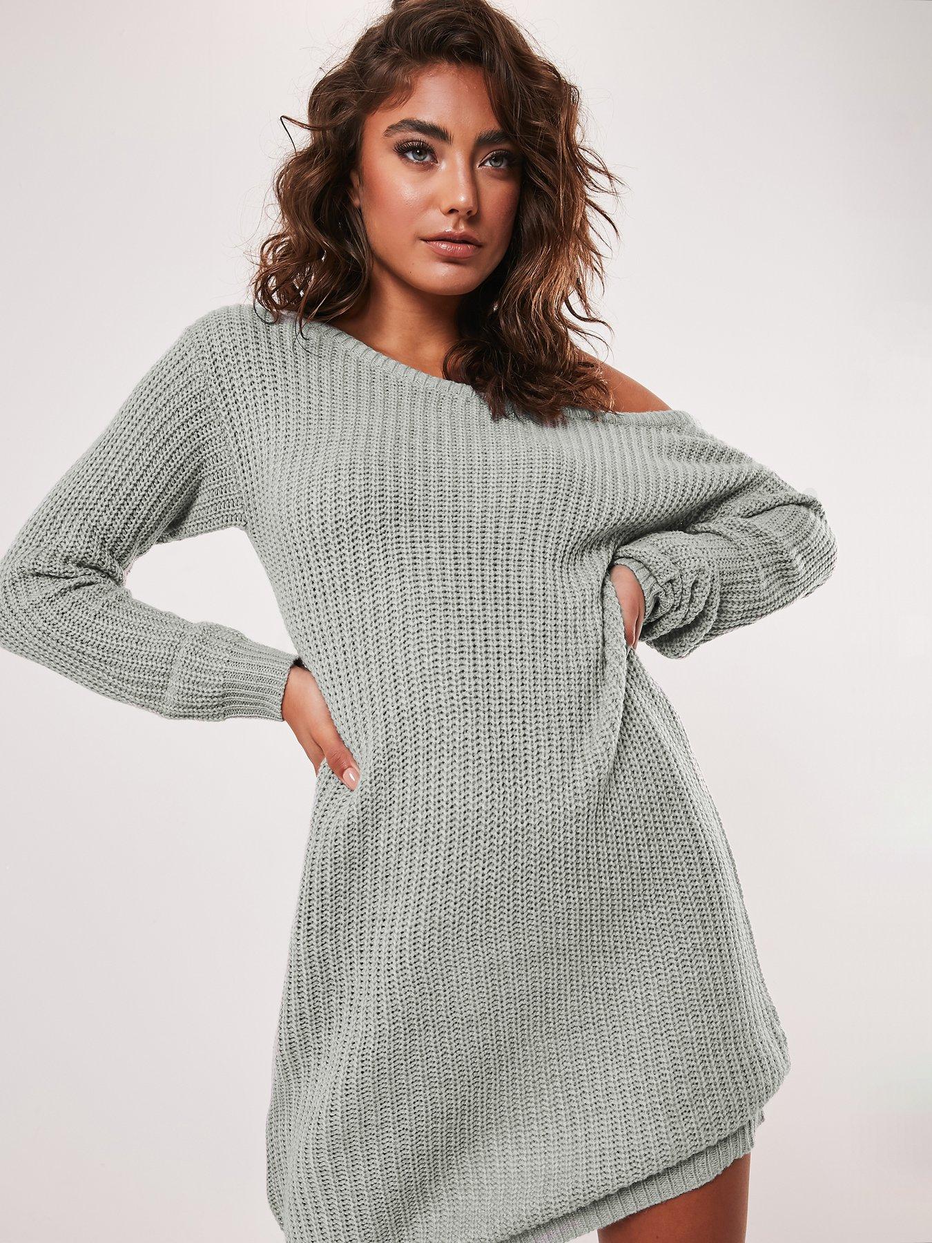 light grey jumper dress