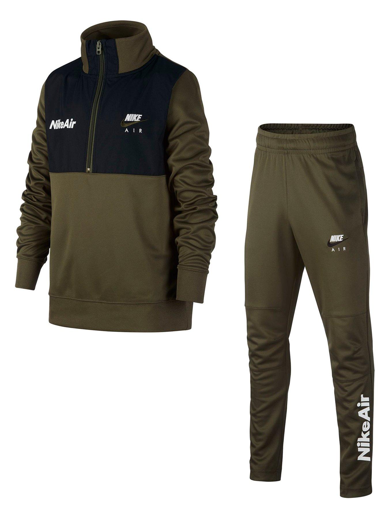 khaki nike tracksuit