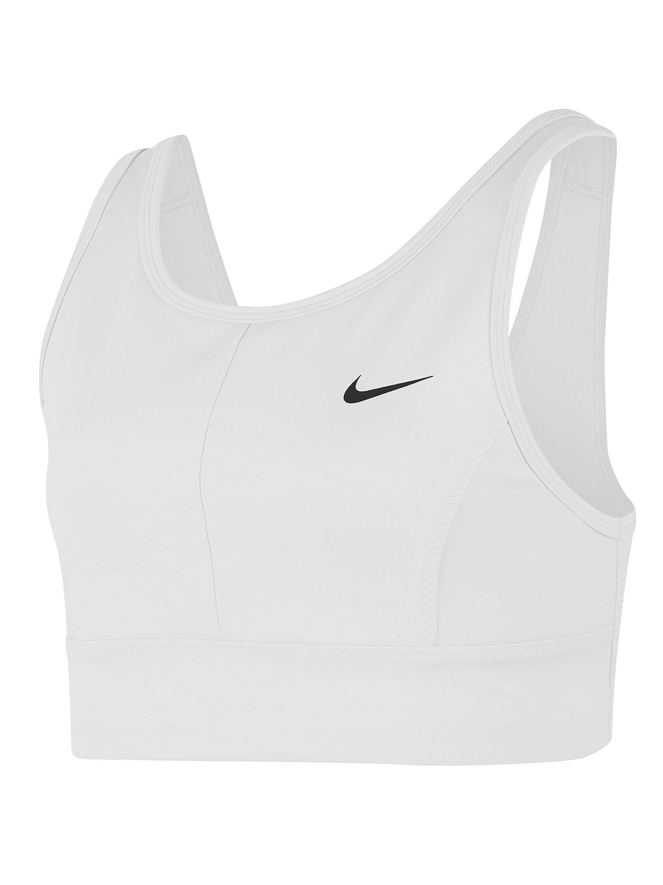 Nike Older Girls Swoosh Luxe Bra - White | very.co.uk
