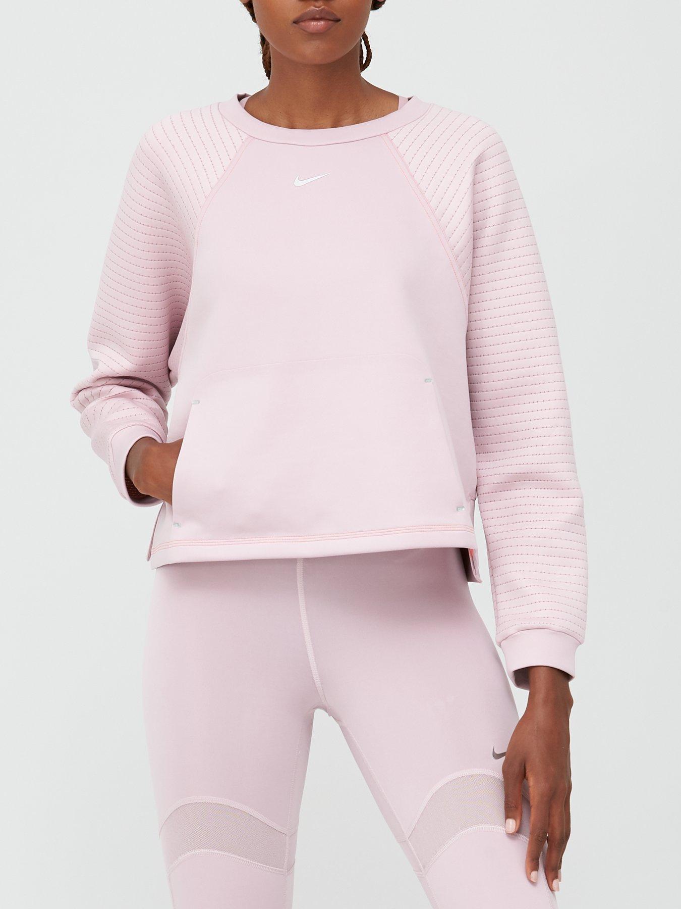 blush pink nike sweatshirt