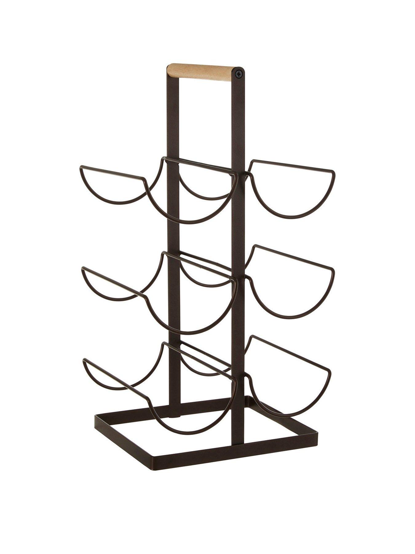 Premier Housewares Wood Handle 6 Bottle Vertex Wine Rack review