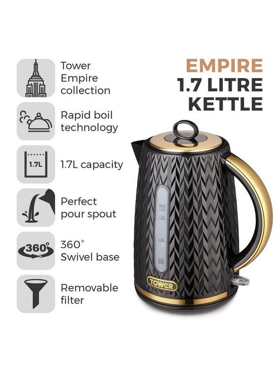 stillFront image of tower-empire-17l-textured-kettle-black