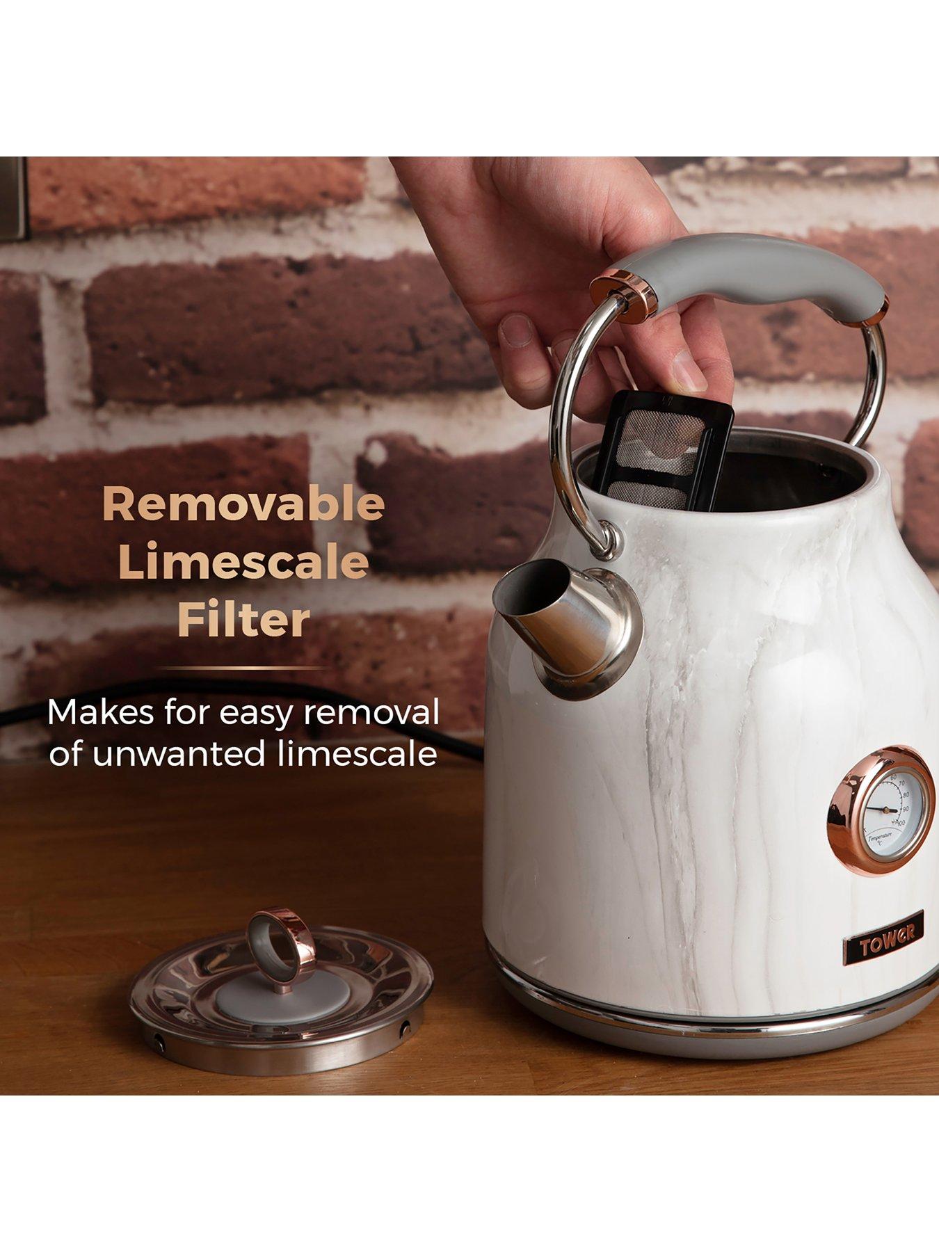 Tower 3KW Stainless Steel Kettle Marble Rose Gold Very - Main Image