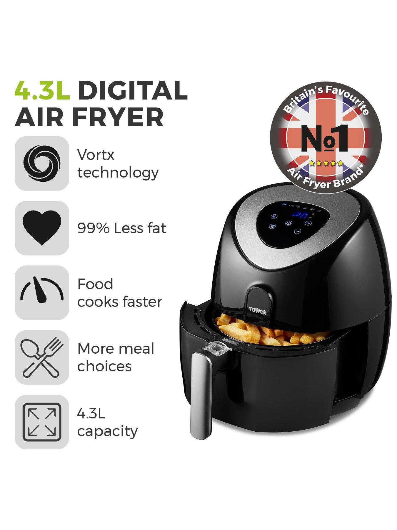 Tower Vortx 6L Colour Air Fryer White Digital