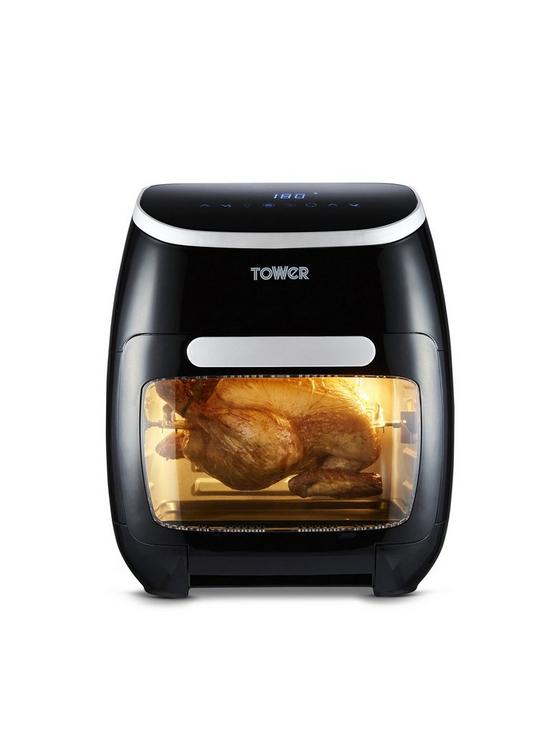 front image of tower-t17039nbspxpress-pro-vortx-5-in-1-digital-air-fryer-oven-11l-black