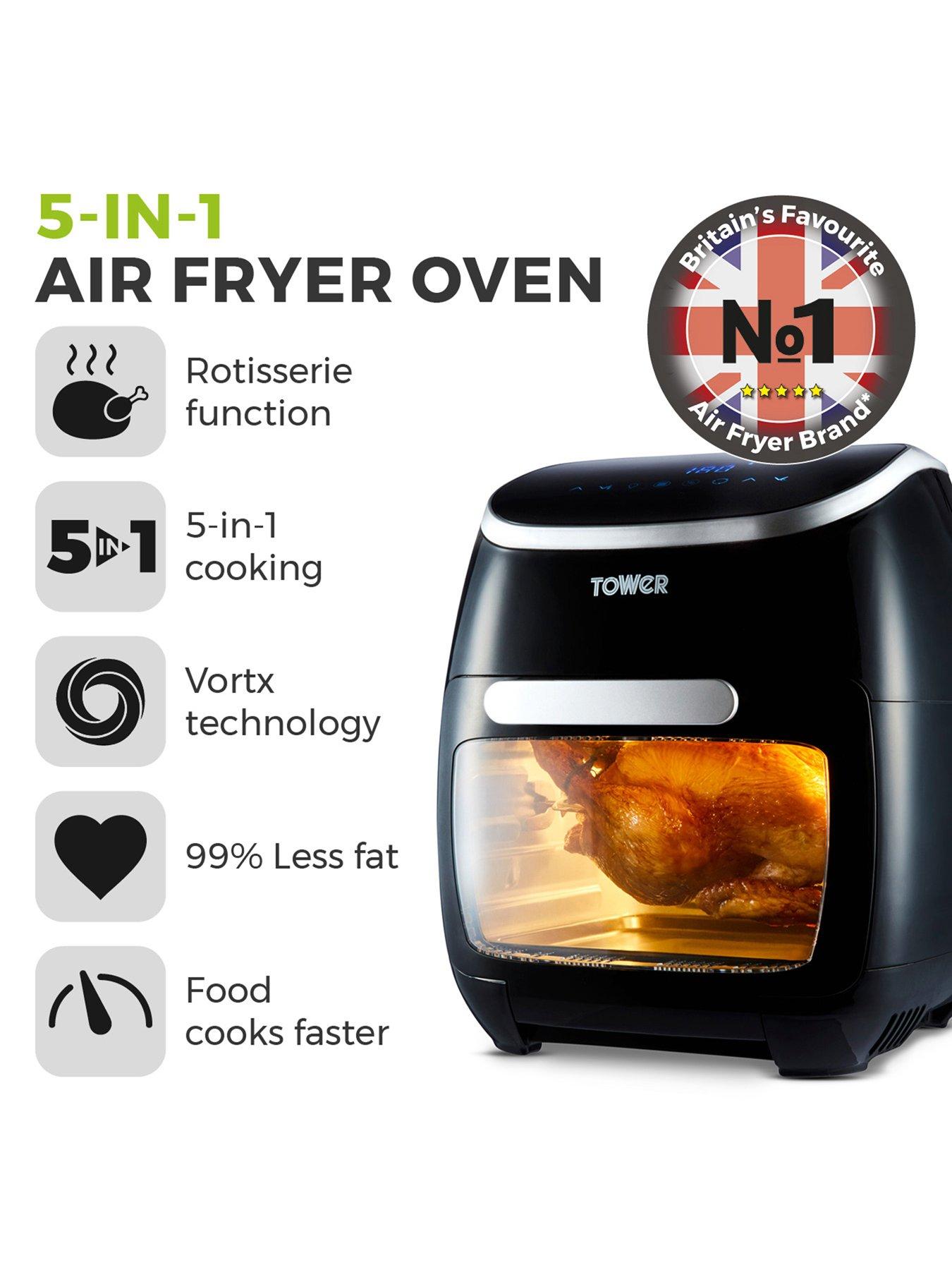 Image 2 of 7 of Tower T17039 Xpress Pro 5-in-1 Digital Air Fryer Oven with Rapid Air Circulation, 60-Minute Timer, 11L, 2000W, Black