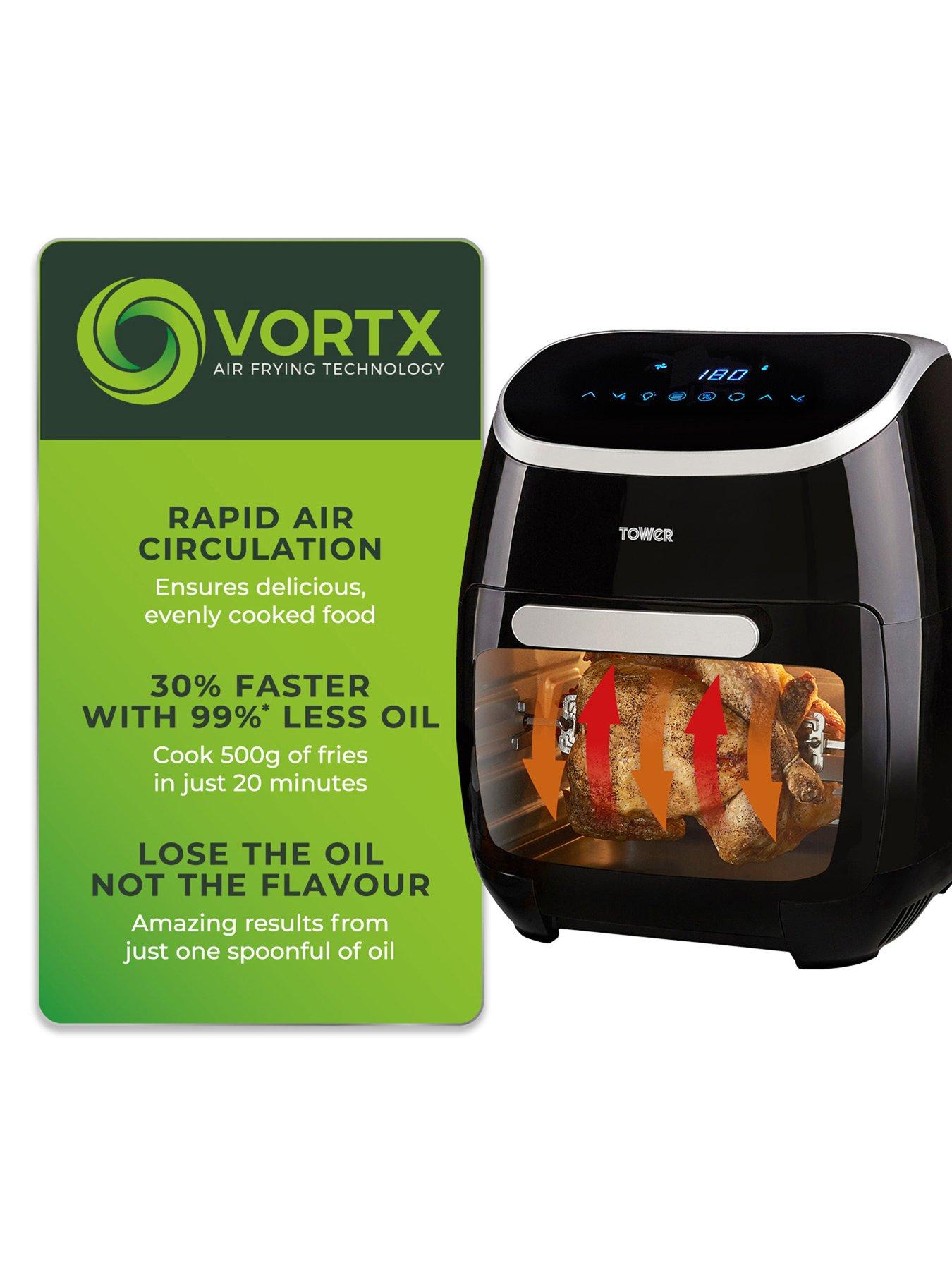 Image 4 of 7 of Tower T17039 Xpress Pro 5-in-1 Digital Air Fryer Oven with Rapid Air Circulation, 60-Minute Timer, 11L, 2000W, Black