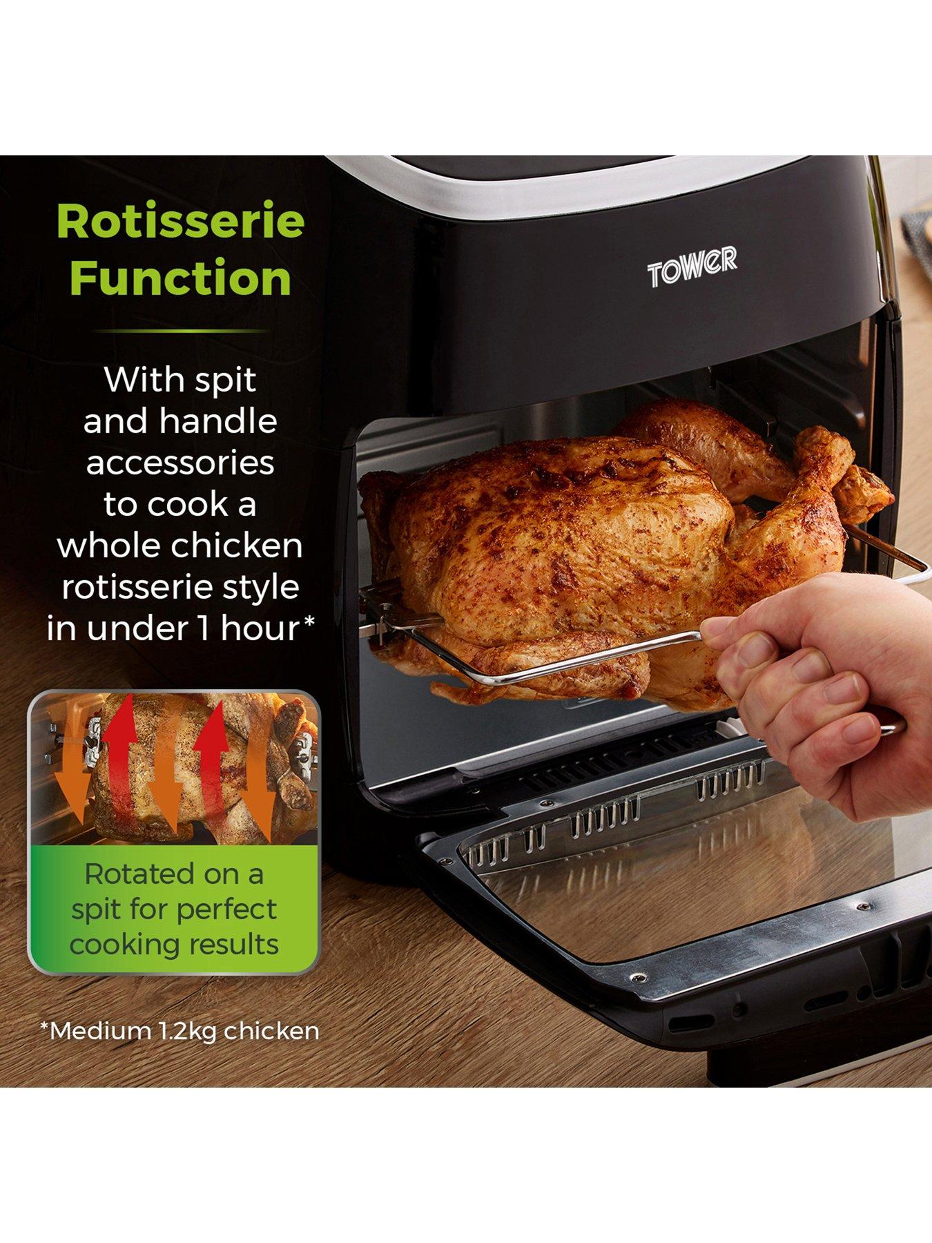 Image 6 of 7 of Tower T17039 Xpress Pro 5-in-1 Digital Air Fryer Oven with Rapid Air Circulation, 60-Minute Timer, 11L, 2000W, Black
