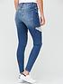  image of v-by-very-ella-high-waisted-side-rip-skinny-jean-mid-wash