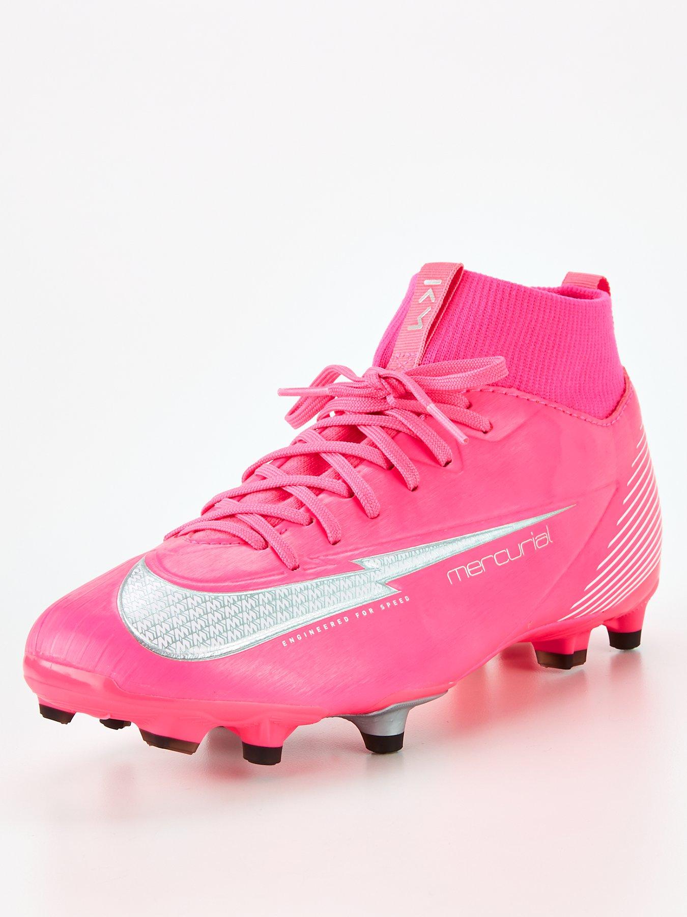 Nike Academy Mercurial Superfly Junior Firm Ground Football Boot Pink Very Co Uk