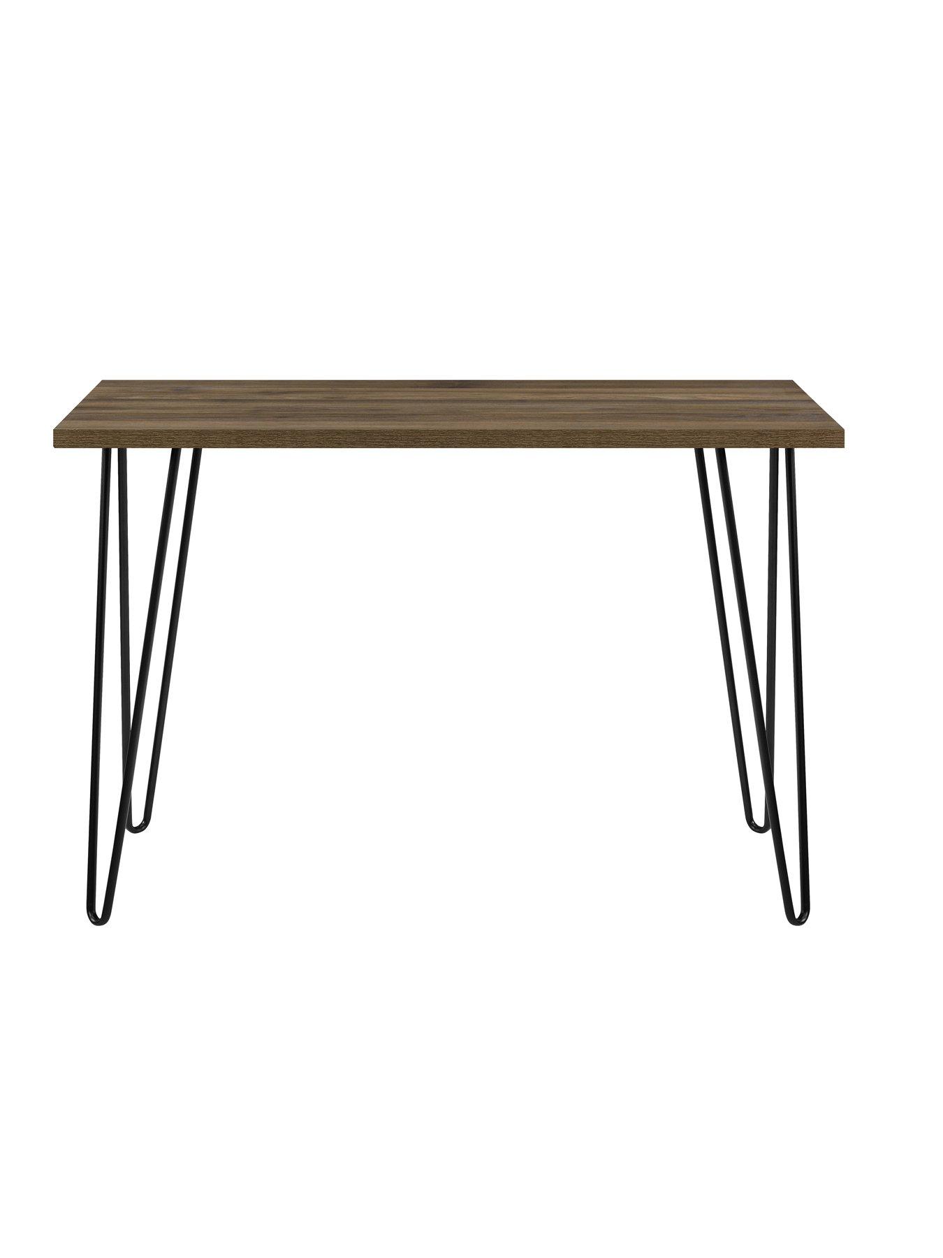 Product photograph of Dorel Home Owen Desk - Walnut from very.co.uk