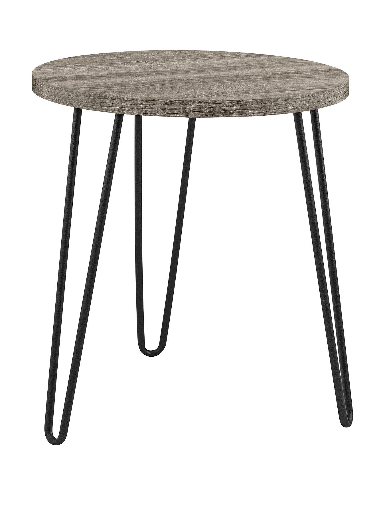 Image 2 of 2 of Dorel Home Owen Round Side Table&nbsp;-&nbsp;Grey Oak Effect