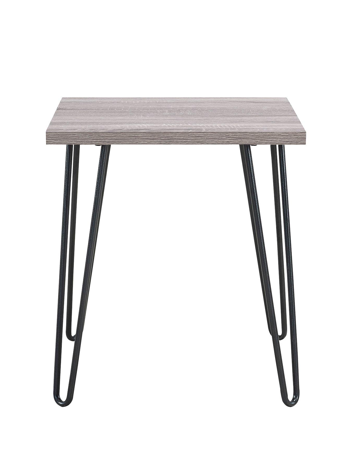 Owen Side Table Grey Oak Effect very.co.uk