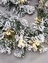  image of very-home-6ftnbsppre-lit-flocked-emperor-christmasnbspgarland