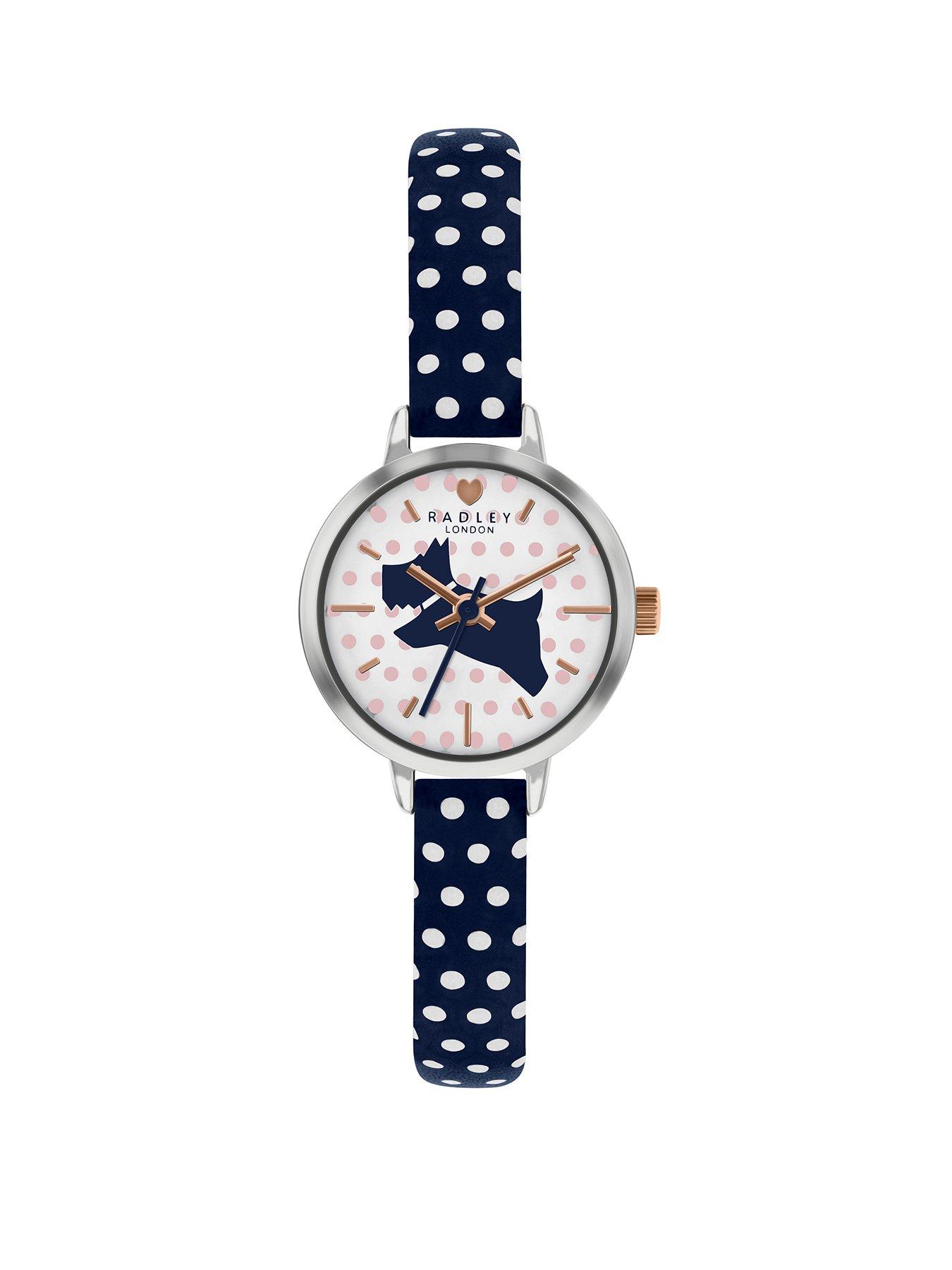 Radley Radley White And Blue Dog Detail Dial Blue And White Spot Leather Strap Ladies Watch review