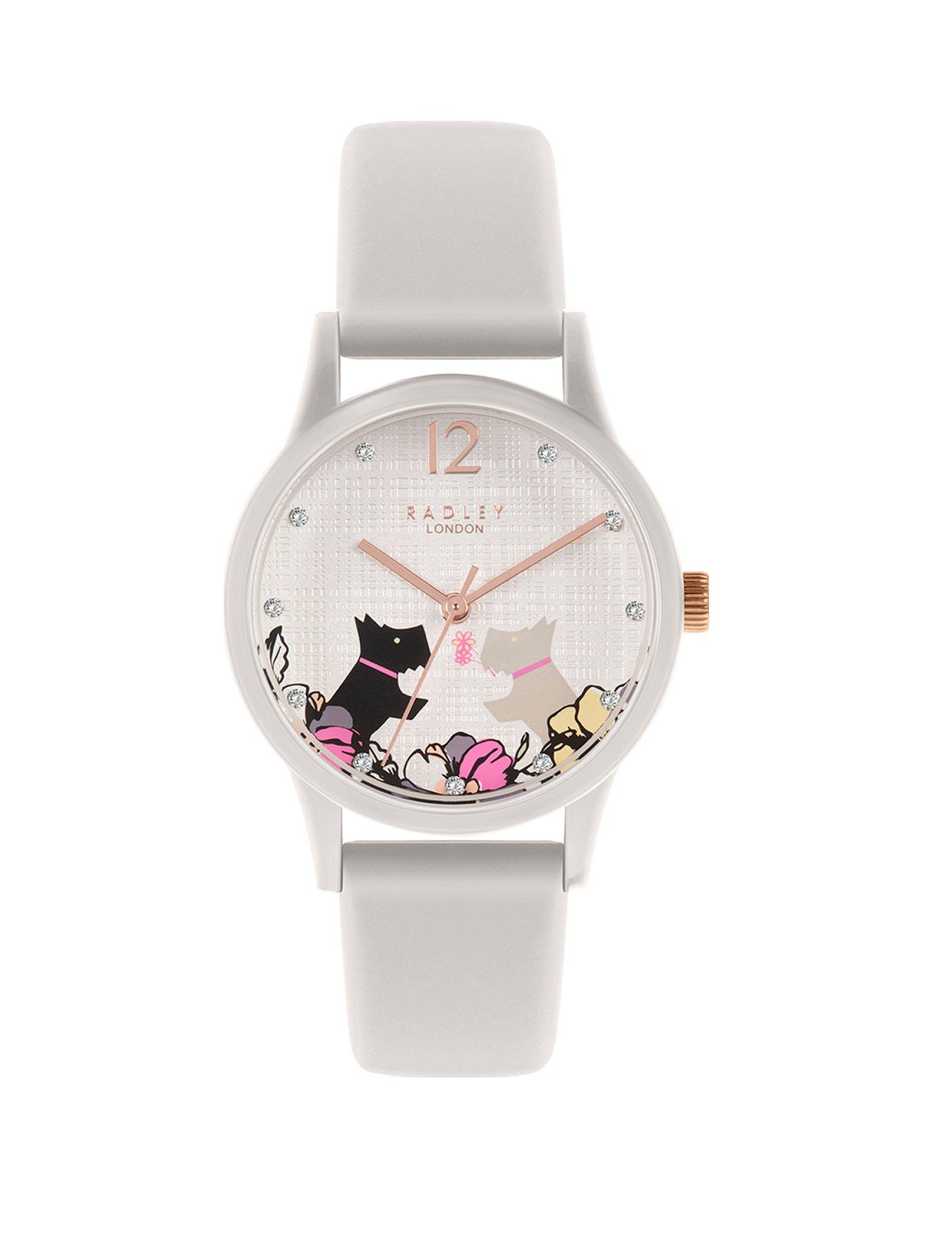 Women Say It With Flowers Dial White Silicone Strap Ladies Watch
