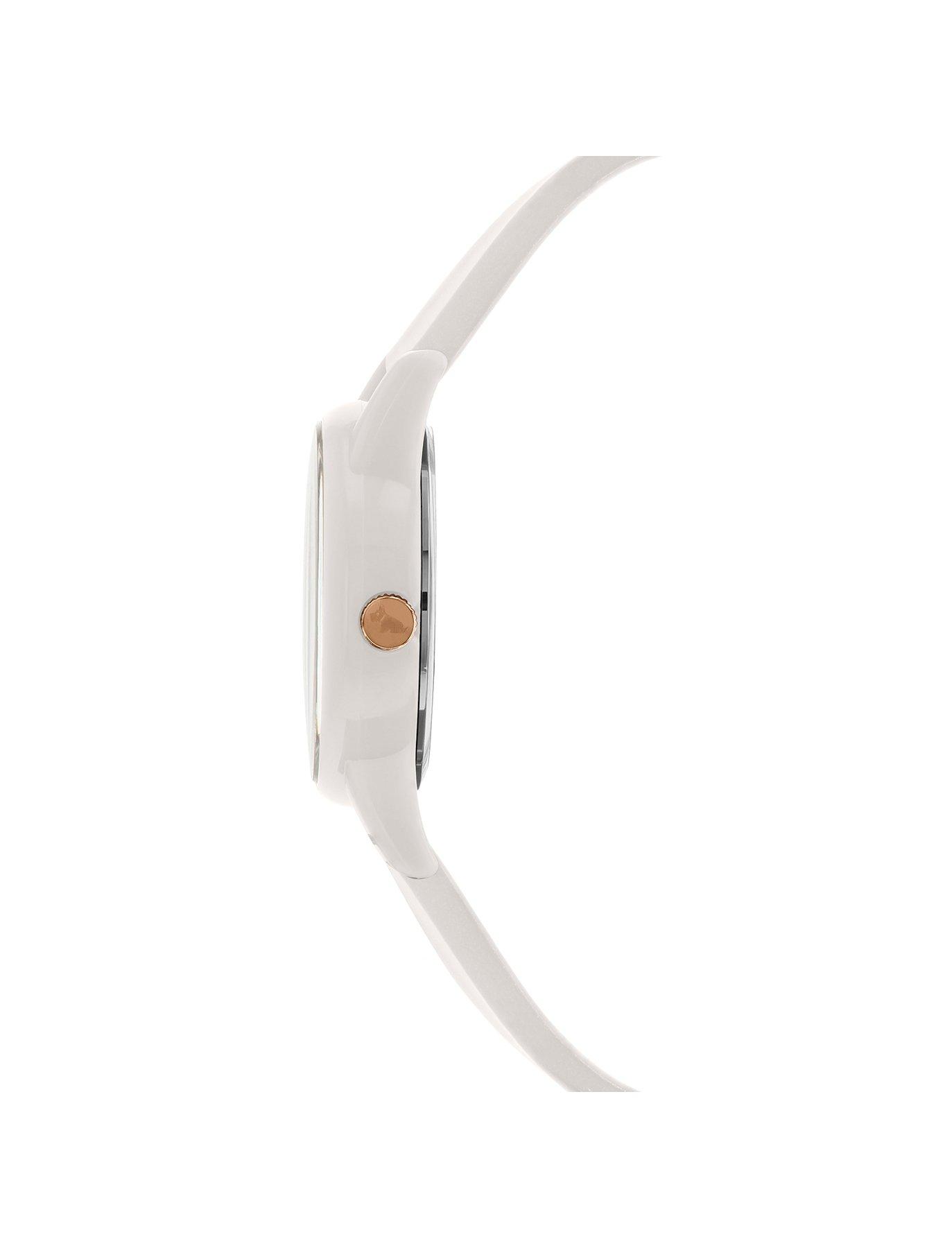 Radley Say It With Flowers Dial White Silicone Strap Ladies Watch |  very.co.uk