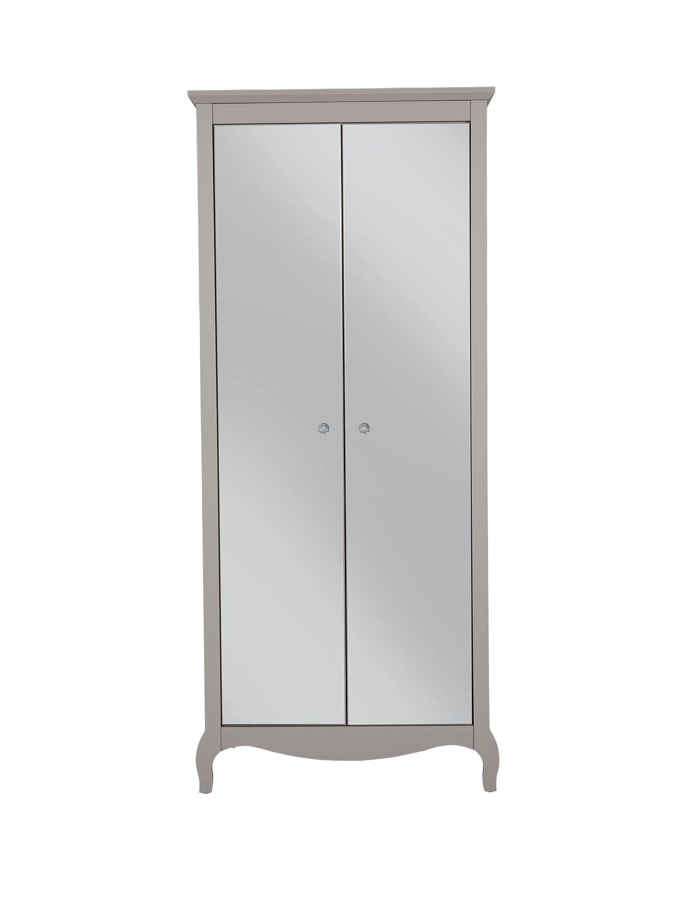 Product photograph of Very Home Sandy 2 Door Mirrored Wardrobe from very.co.uk