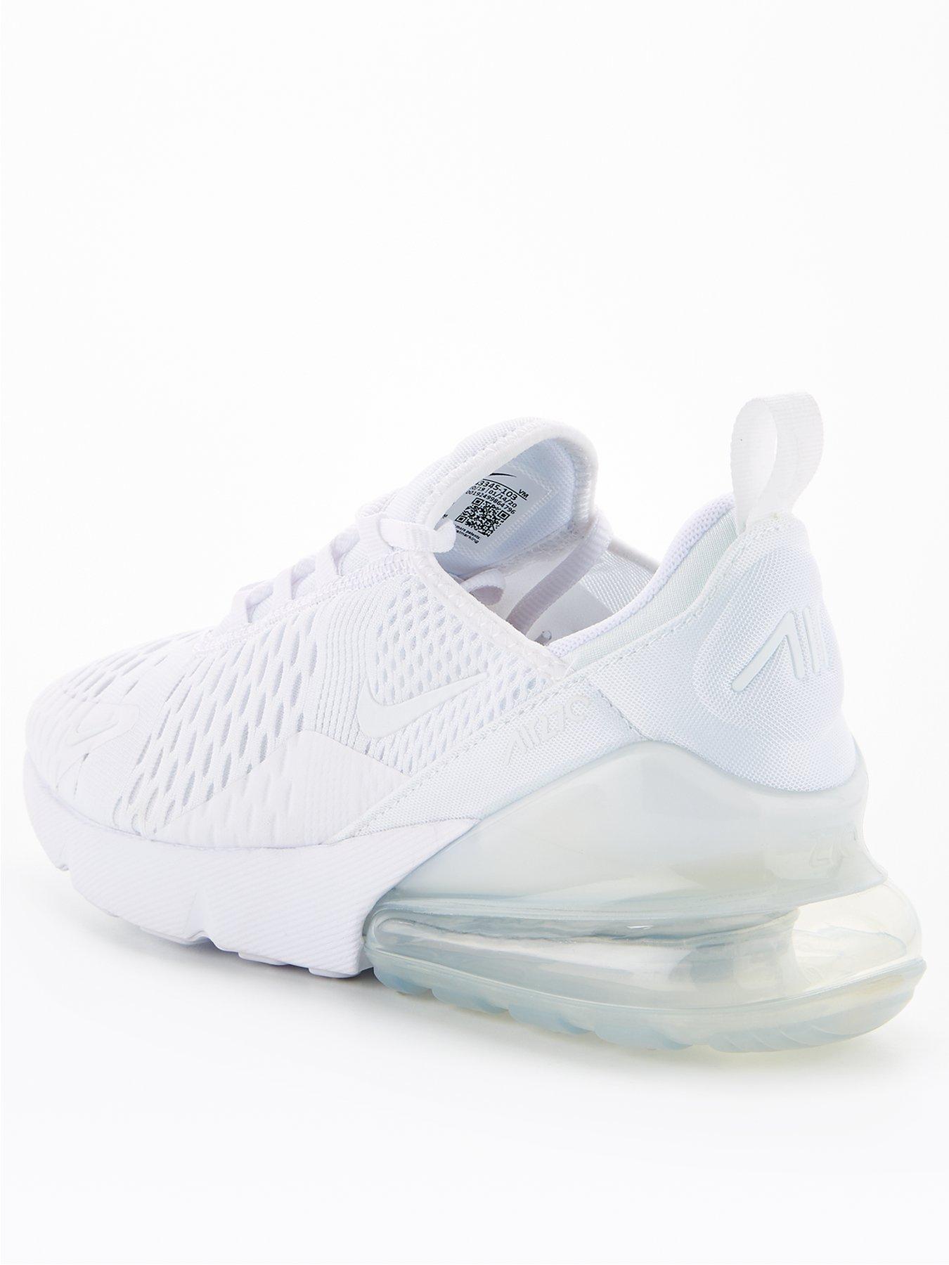 nike air max 270 children's white
