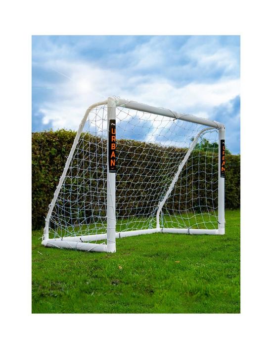 front image of football-flick-6x4-upvc-goal